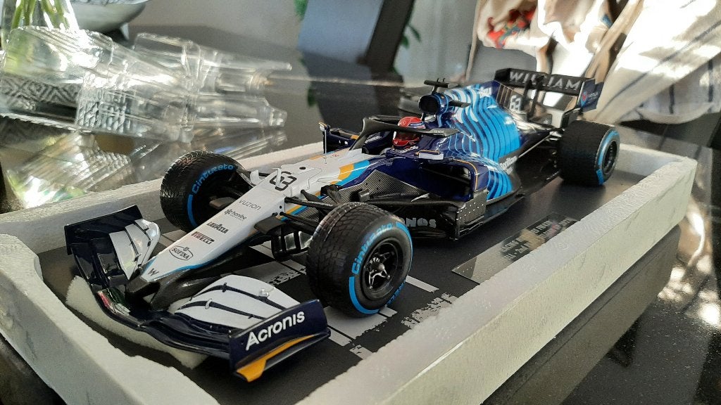 F1 Williams FW43B G.Russel GP België 1:18 MiniChamps, Ophalen of Verzenden, Nieuw, MiniChamps