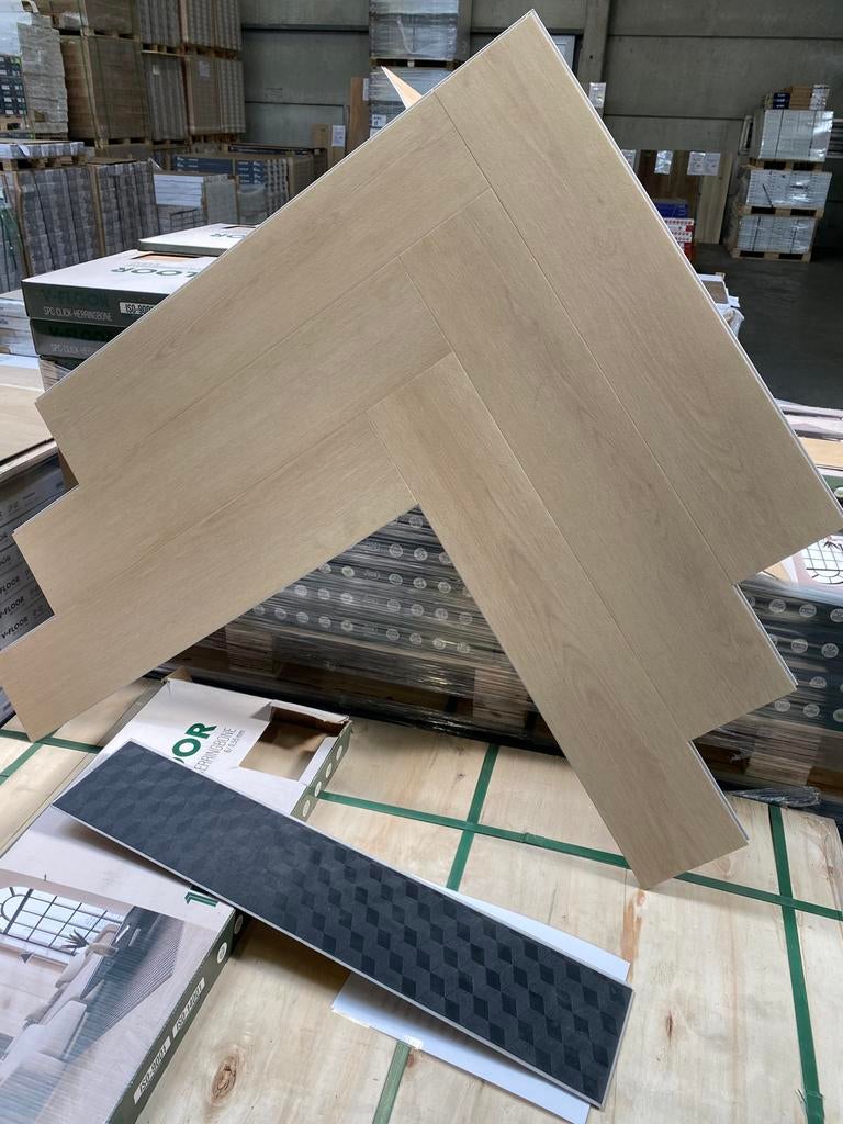 Partij pvc click visgraat, Huis en Inrichting, Ophalen, Zo goed als nieuw