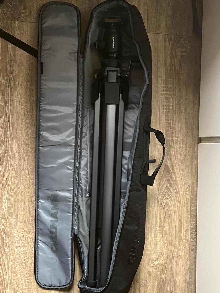 Trépied Cullmann Titan + rotule et sacoche, Muziek en Instrumenten, Behuizingen en Koffers, Ophalen, Zo goed als nieuw