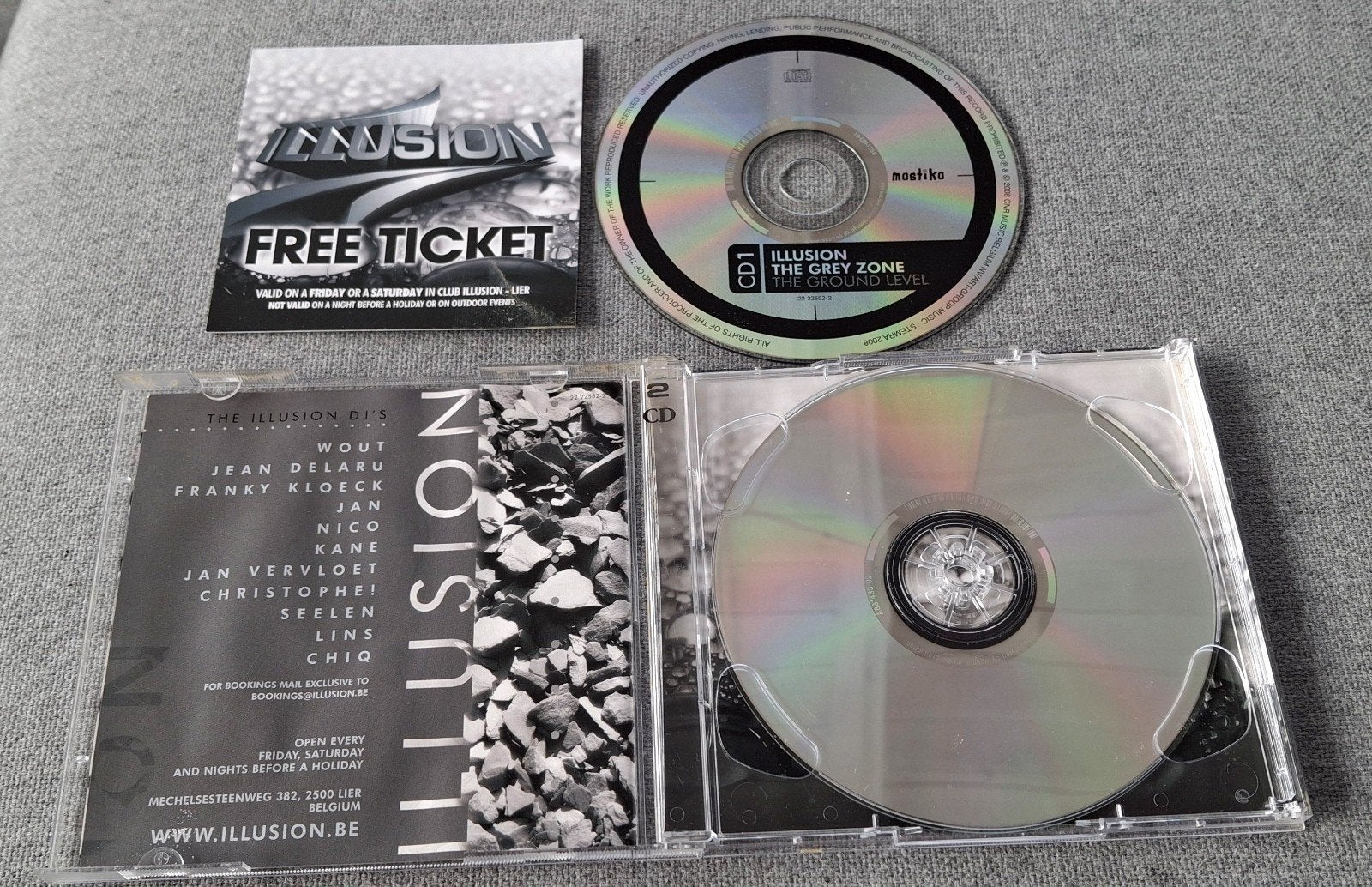 Rare boîte de nuit double CD Illusion Lier : billet gratuit, Enlèvement ou Envoi, Dance, Comme neuf, Comprend un livret