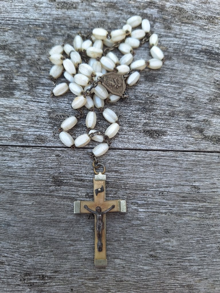 Rozenkrans wit, Verzamelen, Ophalen, Gebruikt, Christendom | Katholiek