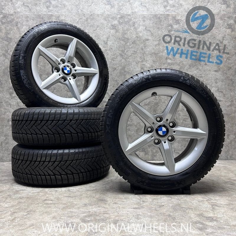 16 inch originele velgen + winterbanden BMW 1 serie F20 styl, Pneus et Jantes, Pneus hiver, 16 pouces, -