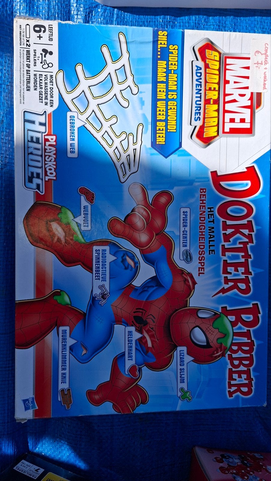 Dr. Bibber - Spiderman - Marvel compleet !
Spel is nog helem, Een of twee spelers, Ophalen of Verzenden, Zo goed als nieuw, HASBRO