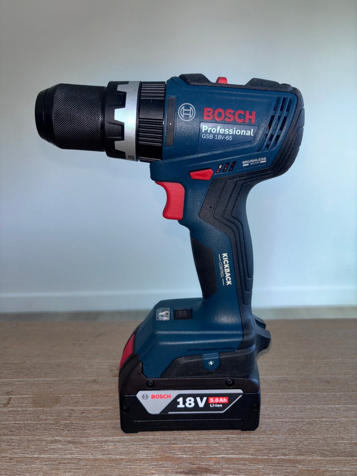 Bosch professional GSB 18v-65 boormachine excl, Accu, Ophalen, Nieuw, Boormachine