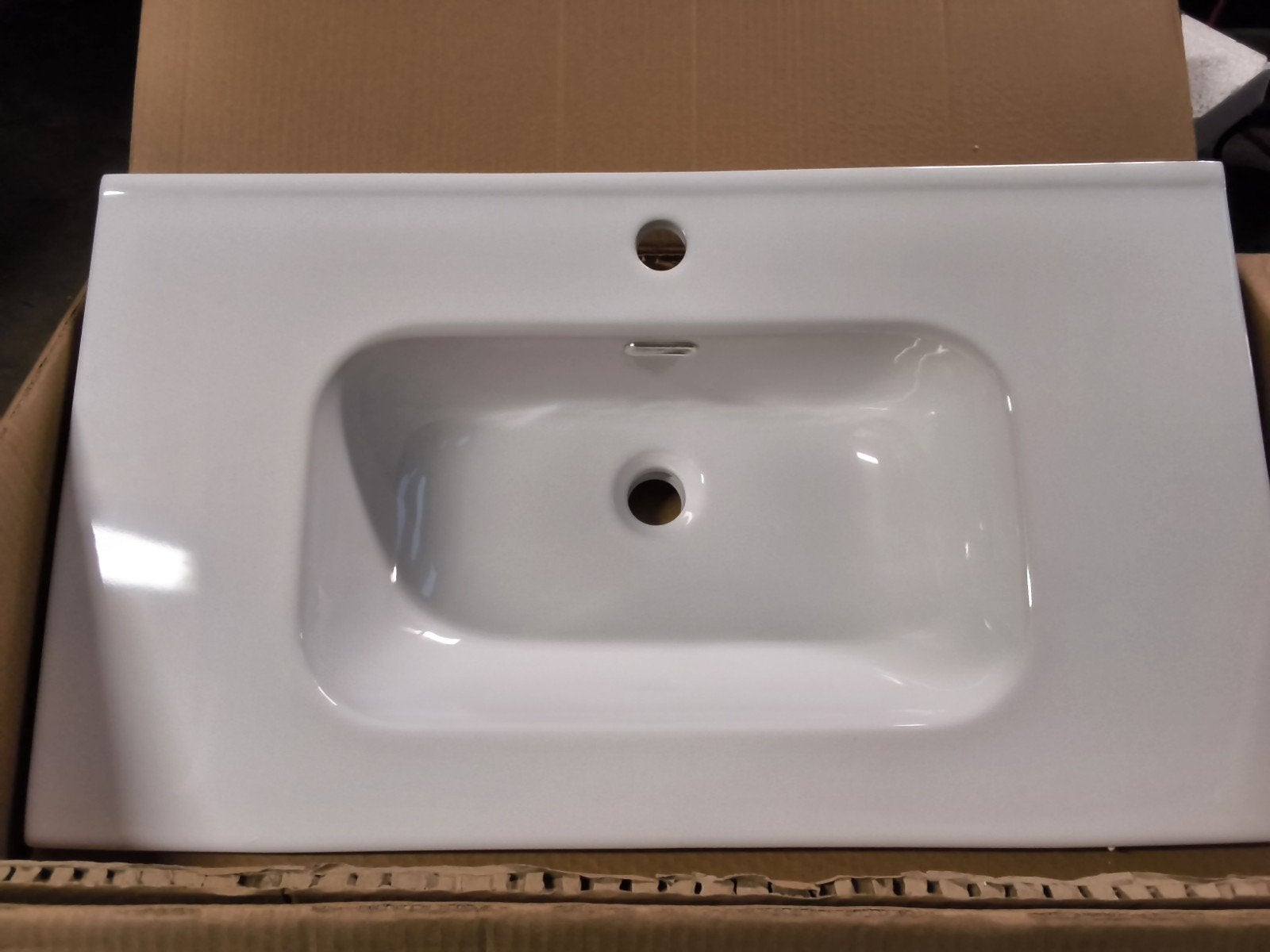 Nieuwe wastafel inbouw 80 x 46 cm, Nieuw, Wasbak of Wastafel, 25 tot 50 cm, 50 tot 100 cm