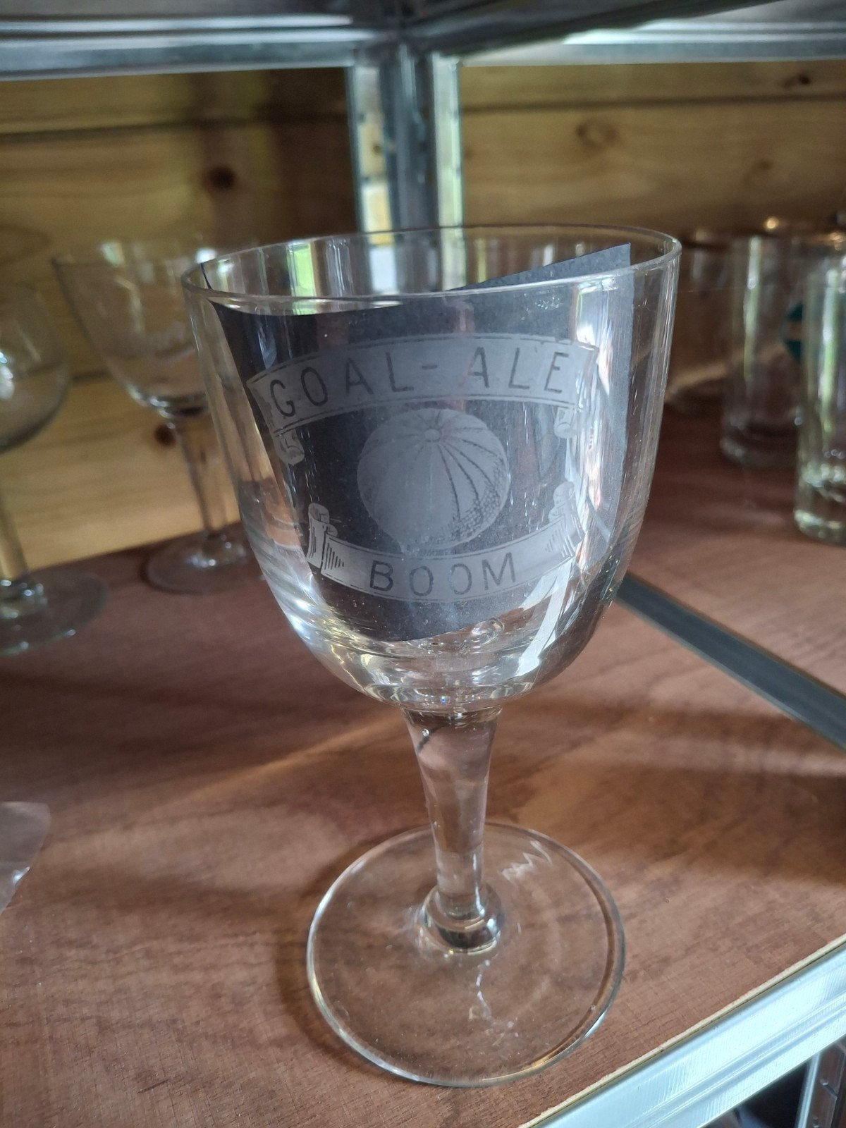 Oud gezuurd bierglas goal ale boom, Ophalen of Verzenden