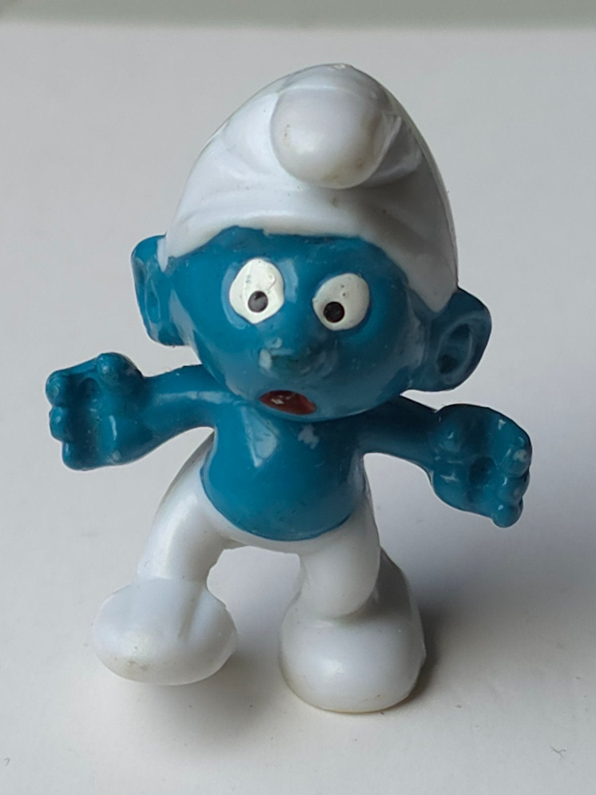 Mini figurine Schtroumpf Kinder, Collections, Envoi, Utilisé, Autres Schtroumpfs, Poupée, Figurine ou Peluche
