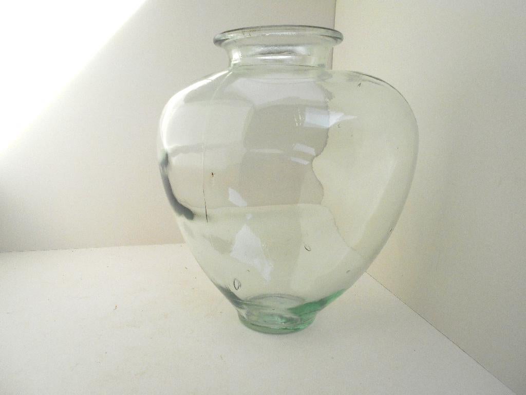 gros vase ancien en verre, Enlèvement ou Envoi