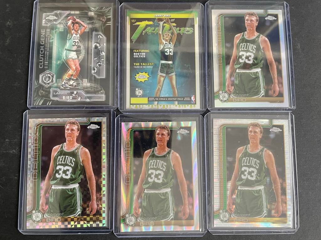 6x Larry Bird Topps Chrome 2025-26, Ophalen of Verzenden, Nieuw, Meerdere plaatjes