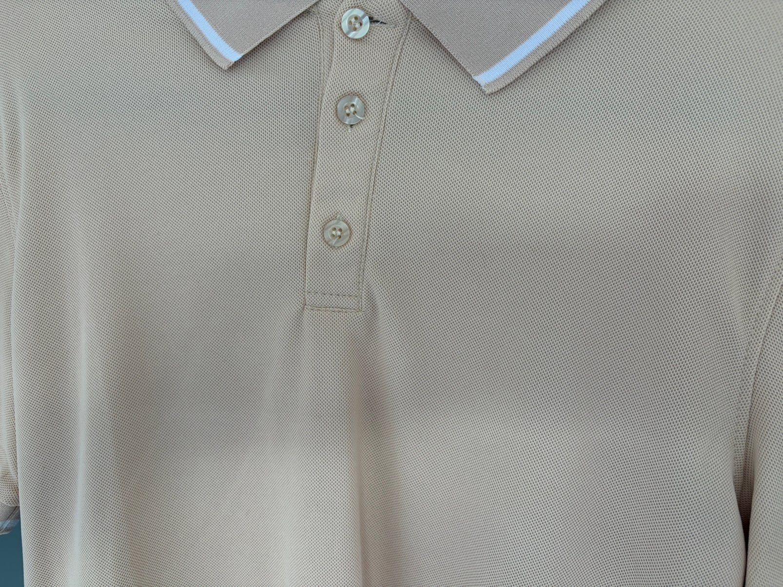 Beige polo zo goed als nieuw., Kleding | Dames, Ophalen of Verzenden, Zo goed als nieuw, Maat 36 (S), Beige