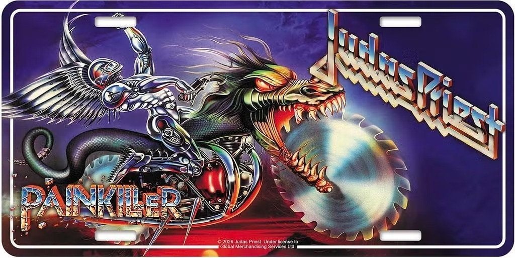 Judas Priest Painkiller - USA Nummerplaat off. merchandise, Enlèvement ou Envoi, Neuf