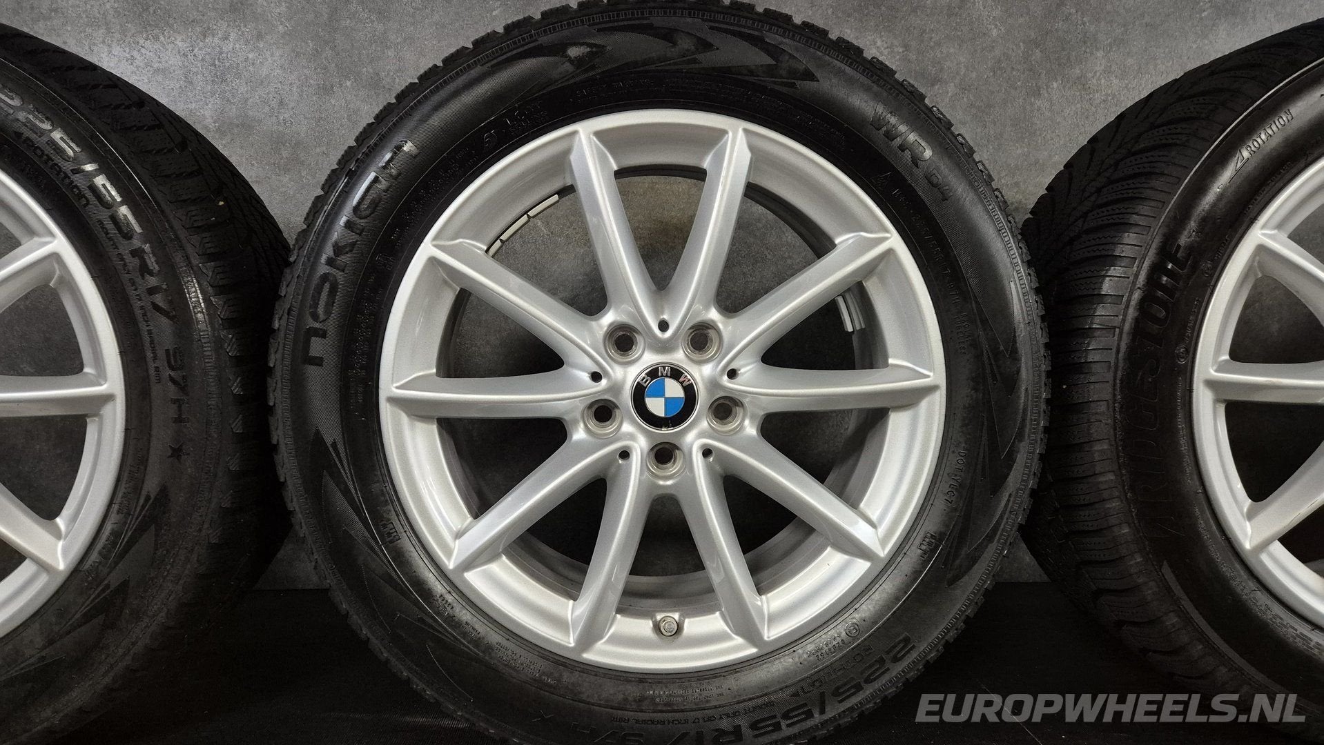 17 inch BMW velgen winterbanden X1 F48 X2 F39 Styling 574, Gebruikt, -, -, Banden en Velgen