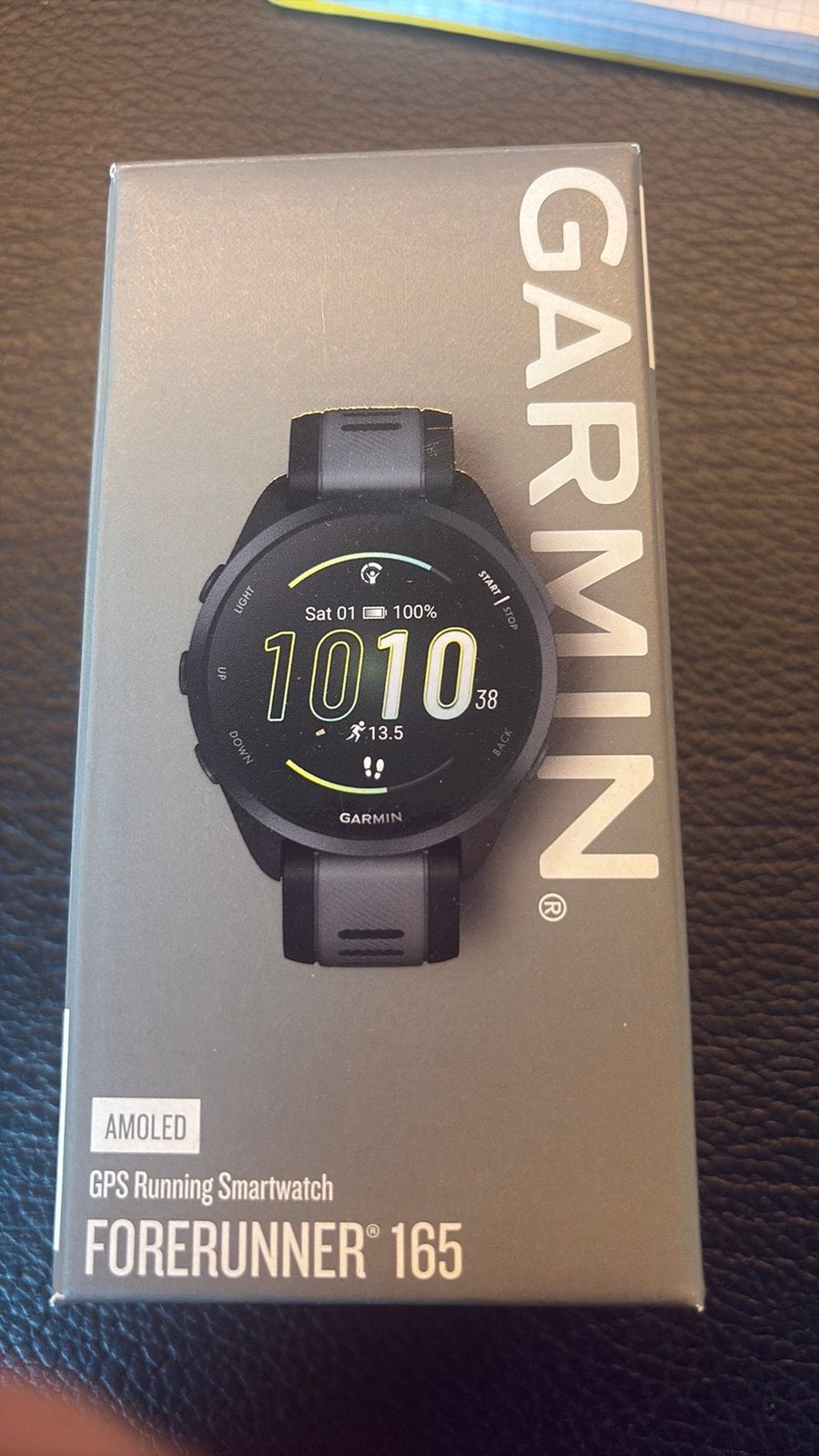 Garmin Forerunner 165 Amoled, Ophalen, Nieuw, Zwart