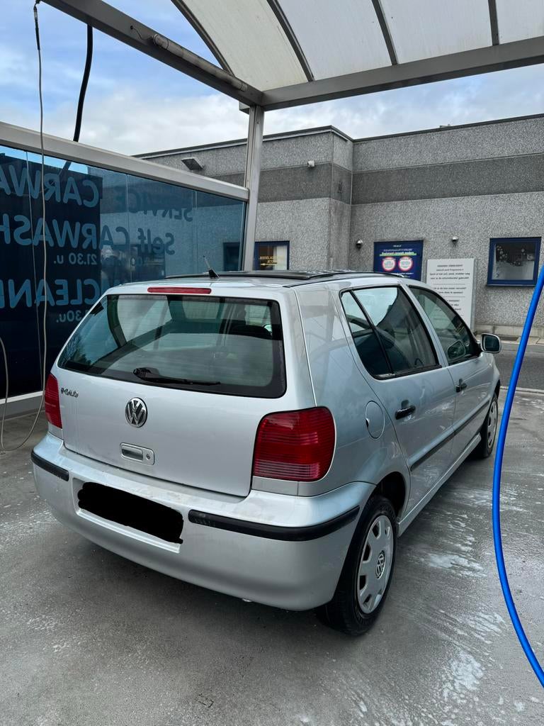 Vw Polo 1,4 benzine met keuring vvk, euro4, open dak, Auto's, Voorwielaandrijving, Stof, Zwart, 4 cilinders