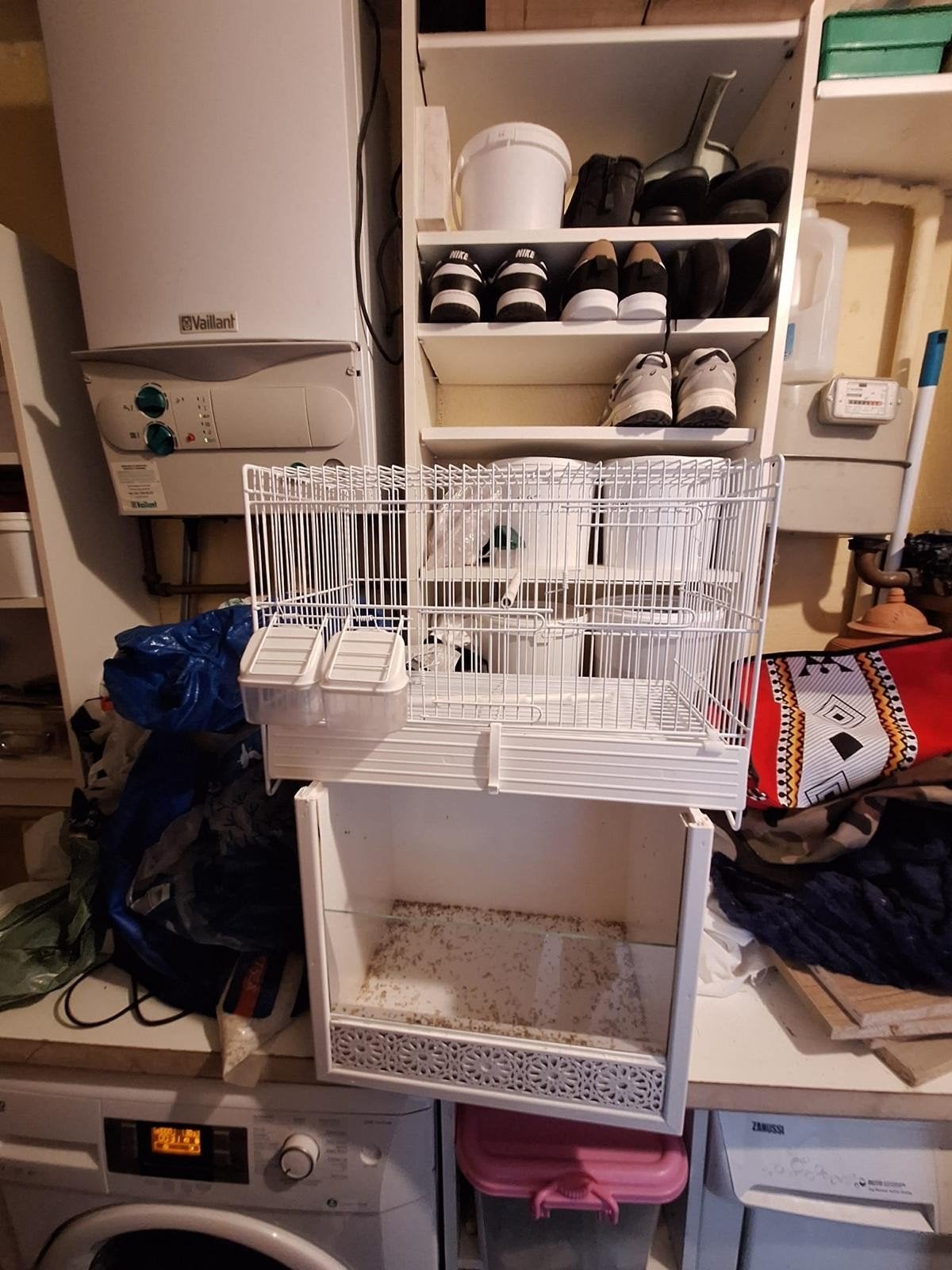 cage oiseaux, Animaux & Accessoires, Enlèvement ou Envoi, Comme neuf, Bois