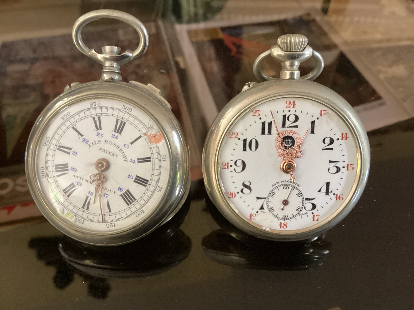 Deux montres anciennes Marque Rosskopf ., Handtassen en Accessoires, Horloges | Antiek, Ophalen
