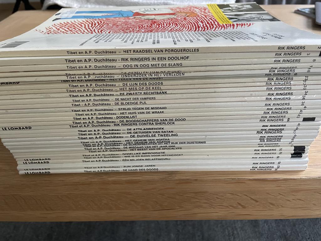 strips Rik Ringers, Ophalen, Gelezen, Tibet & A.P. Duchâteau