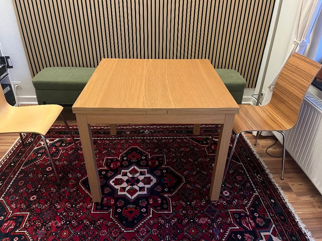 Uitschuifbare tafel/uitschuifbare tafel, Huis en Inrichting, Tafels | Eettafels, Gebruikt, 50 tot 100 cm, 50 tot 100 cm, Vijf personen of meer