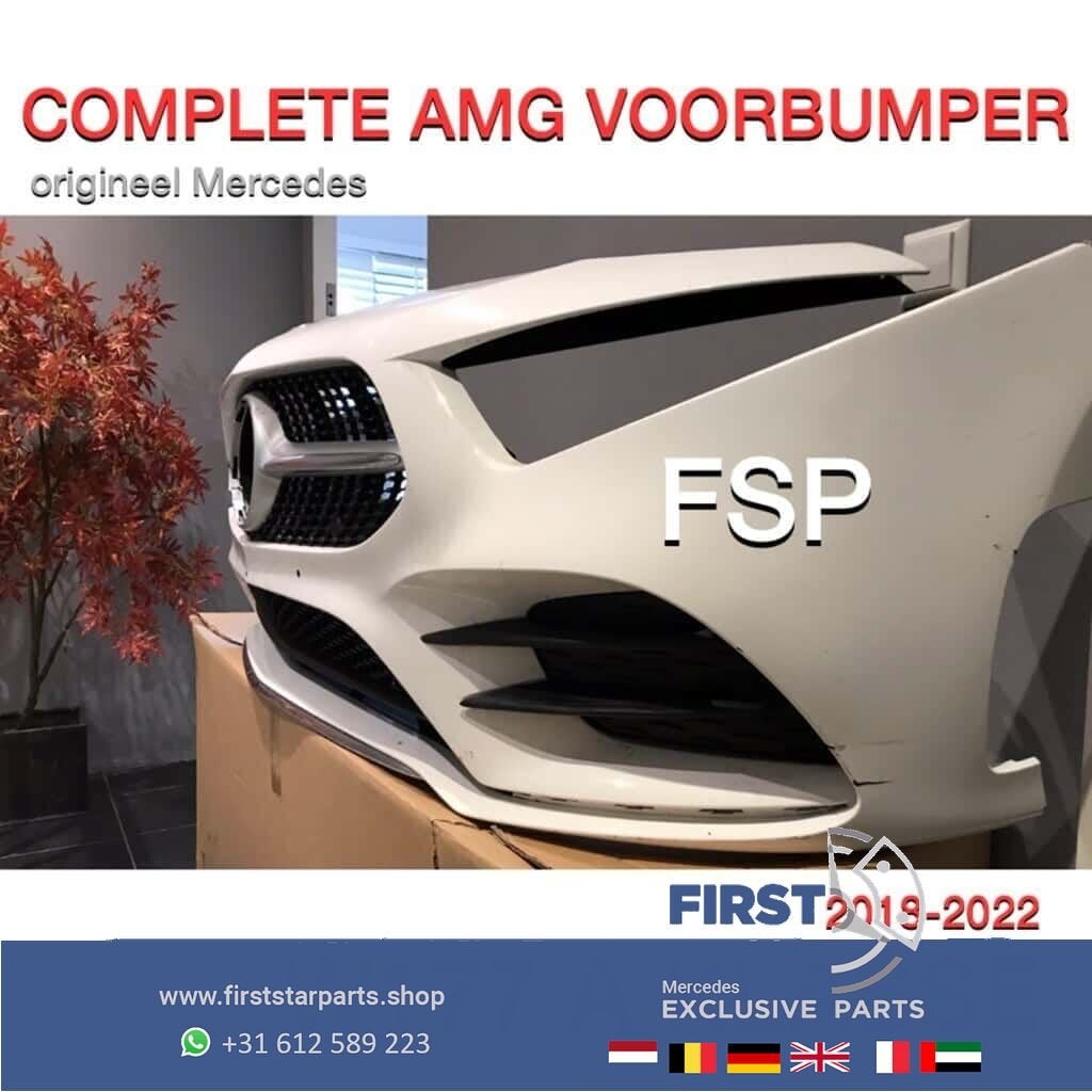 W177 A KLASSE A35 AMG Voorbumper + Black Diamond Gril ORIGIN, Gebruikt, -, Voor, Ophalen of Verzenden