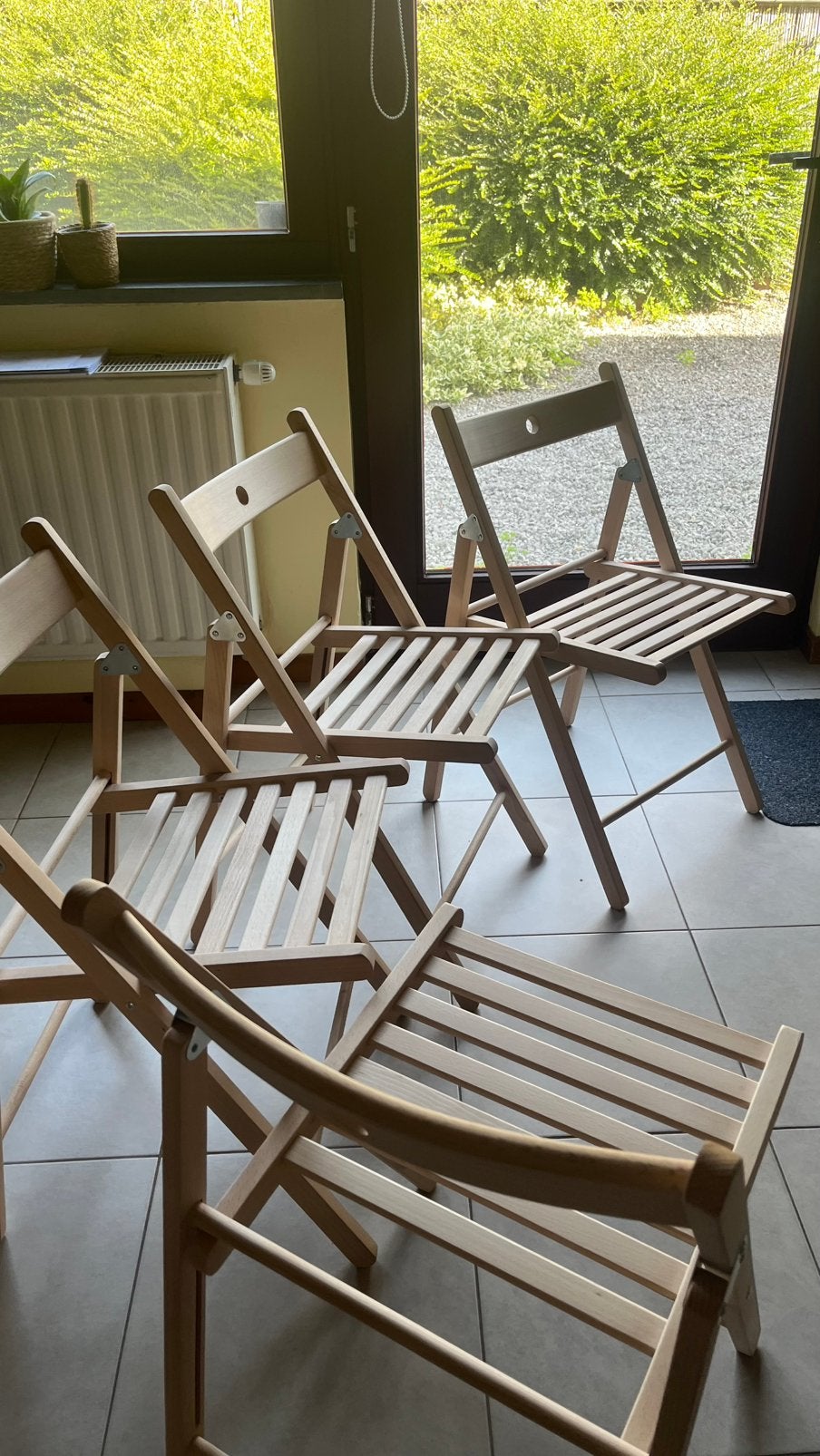 LOT DE 4 chaises pliantes ikea, Jardin & Terrasse, Enlèvement, Comme neuf