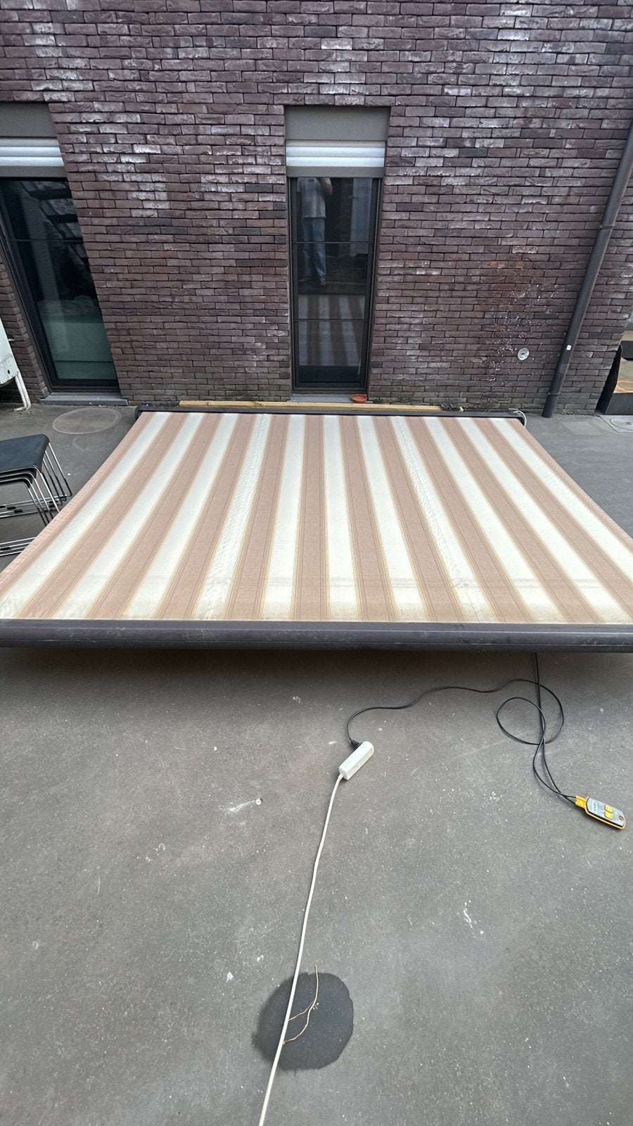 Zonne tent, Ophalen, Gebruikt, Elektrisch, 250 cm tot 450 cm