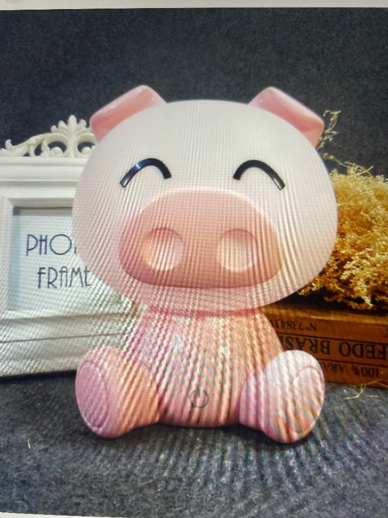 Roze nachtlampje, Figuurlamp, Overige materialen, Inclusief lichtbron, Ophalen of Verzenden