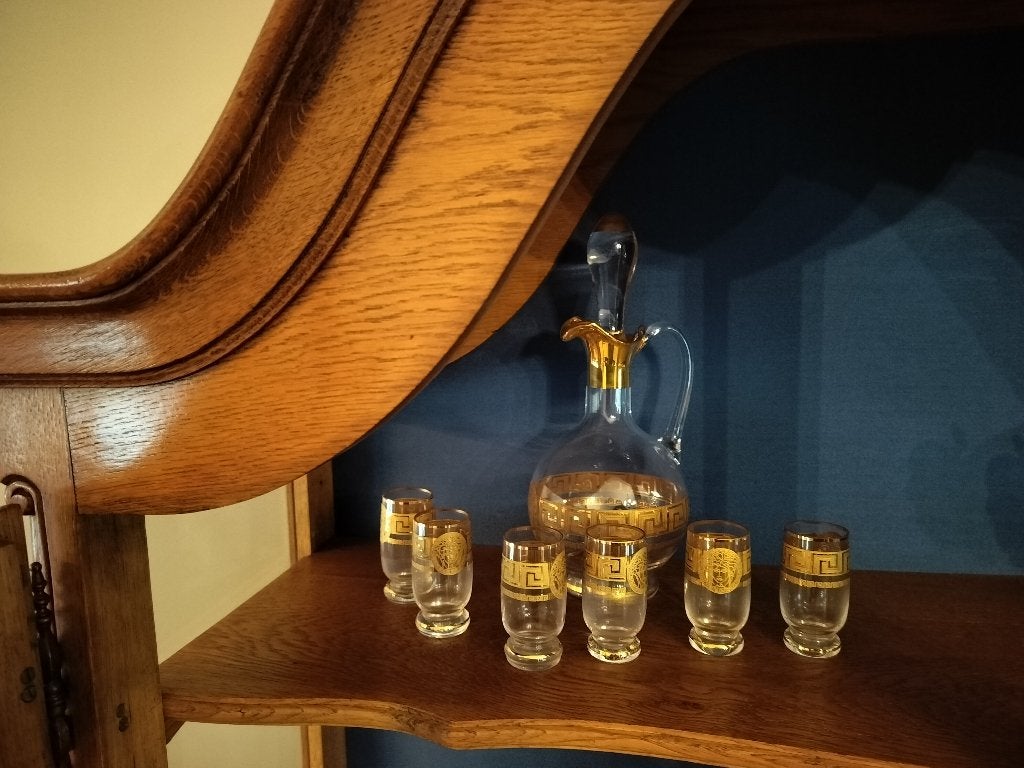 vintage glazen likeurset, Ophalen of Verzenden