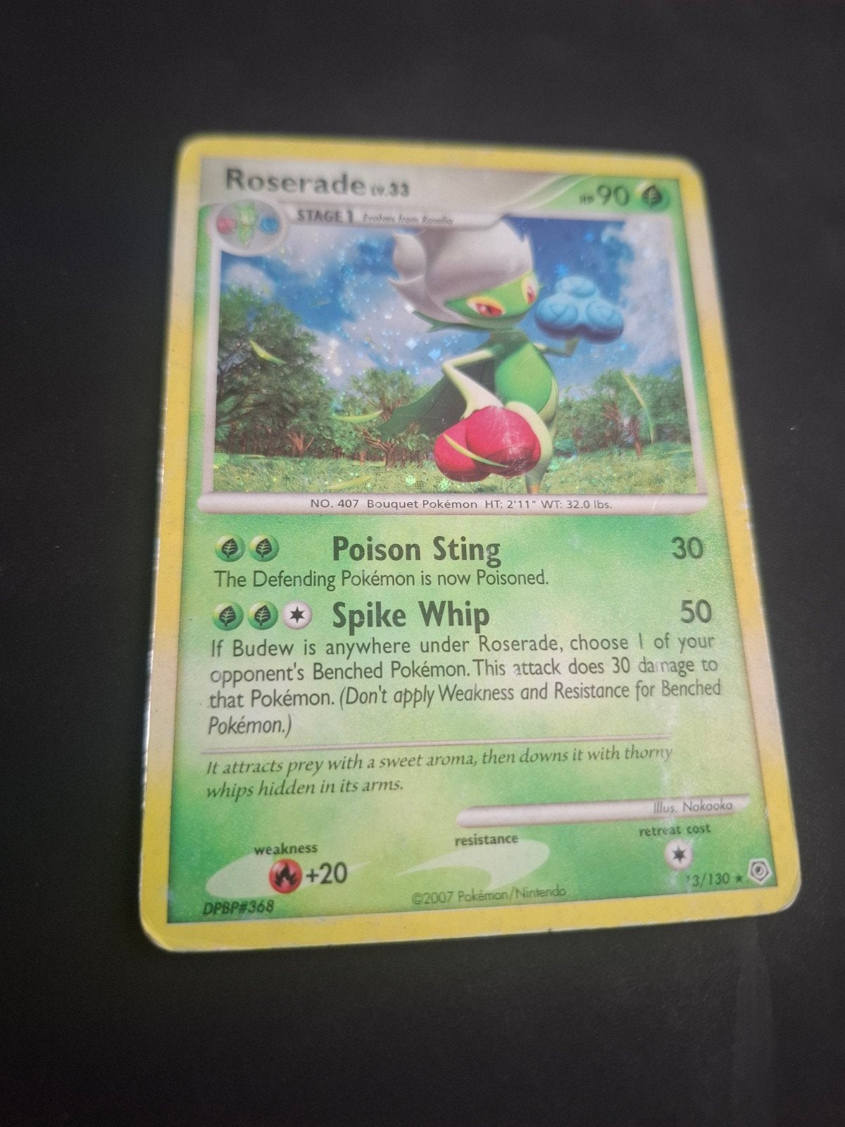 Carte Pokémon Roserade Lv.33 (DPBP #368) - Utilisation, Hobby & Loisirs créatifs, Jeux de cartes à collectionner | Pokémon, Enlèvement ou Envoi