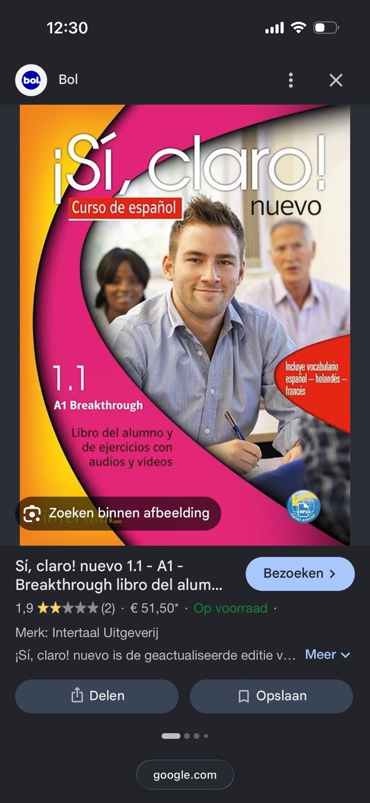 Si clari 1.1 cursus spaans niveau 1, Boeken, Ophalen of Verzenden, Zo goed als nieuw