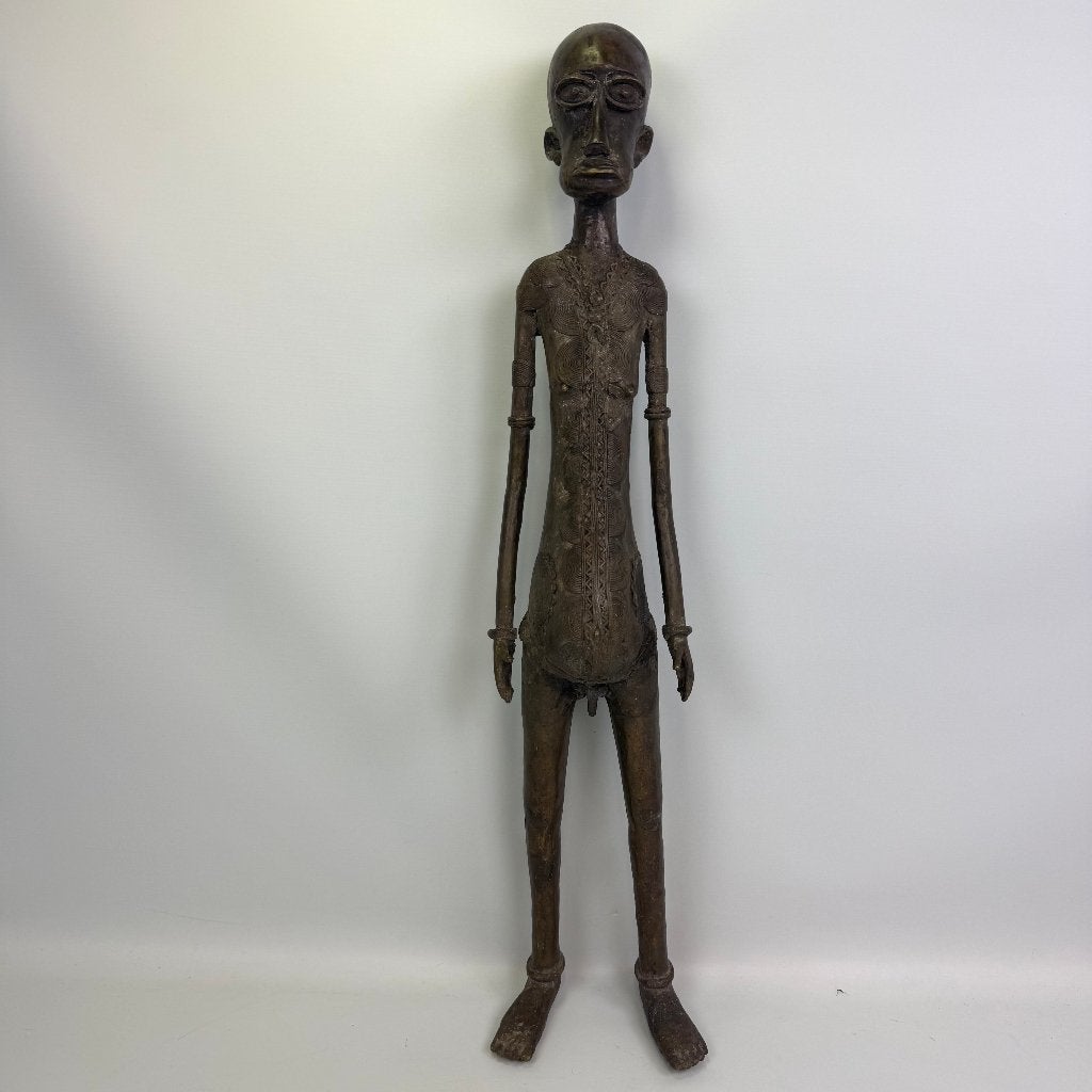Groot Bateba beeld, Handgemaakt, Brons, Beeld, Overige stijlen