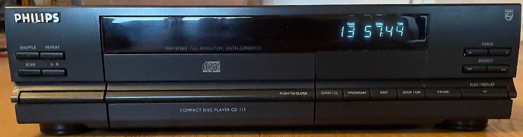 Philips CD 115 - speler – player CDM 4/19 TDA1543 (1992), Audio, Tv en Foto, Ophalen, Gebruikt, Philips
