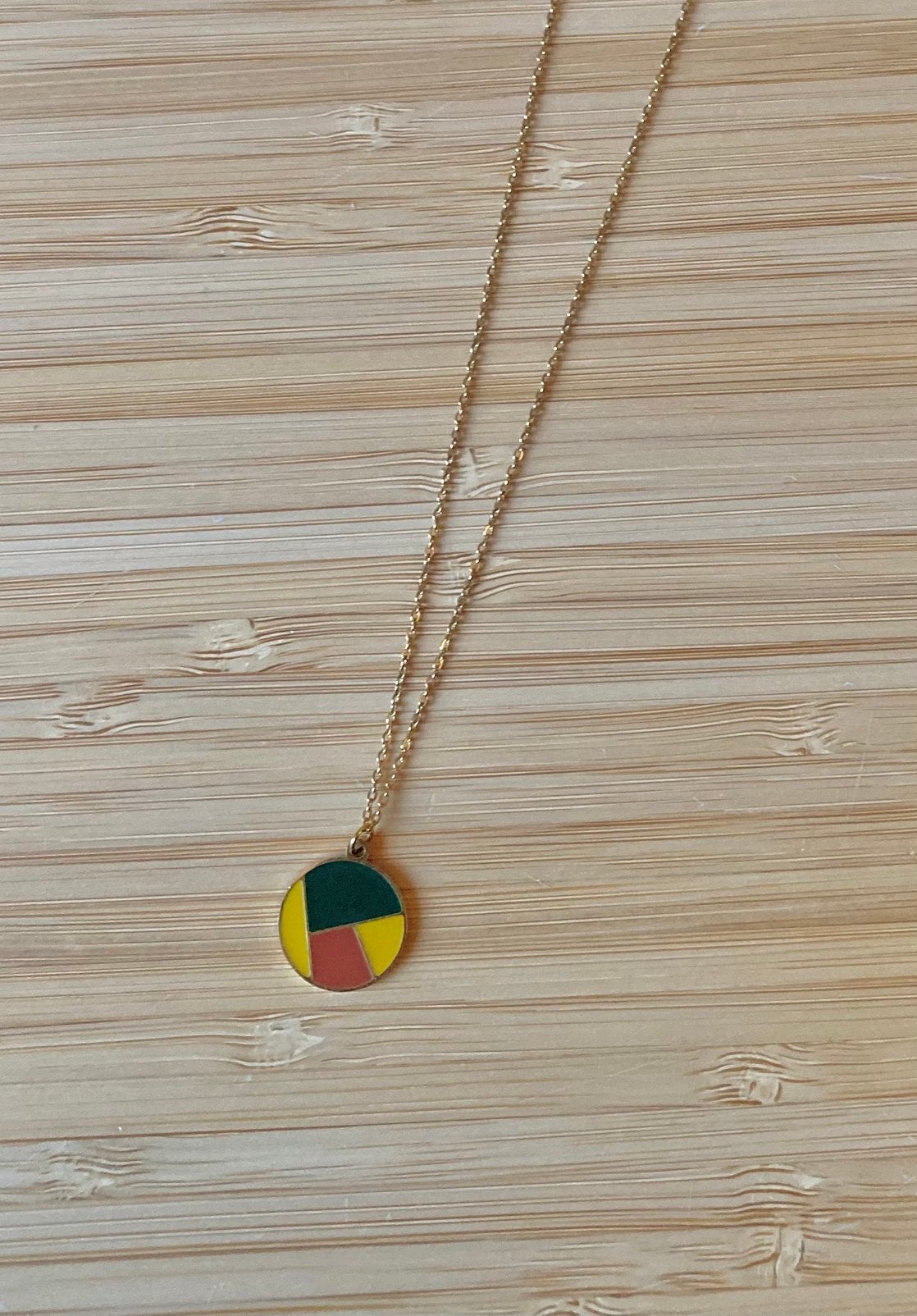 Abstracte ketting, Bijoux, Sacs & Beauté, Colliers, Enlèvement ou Envoi, Autres couleurs, Avec pendentif, Comme neuf