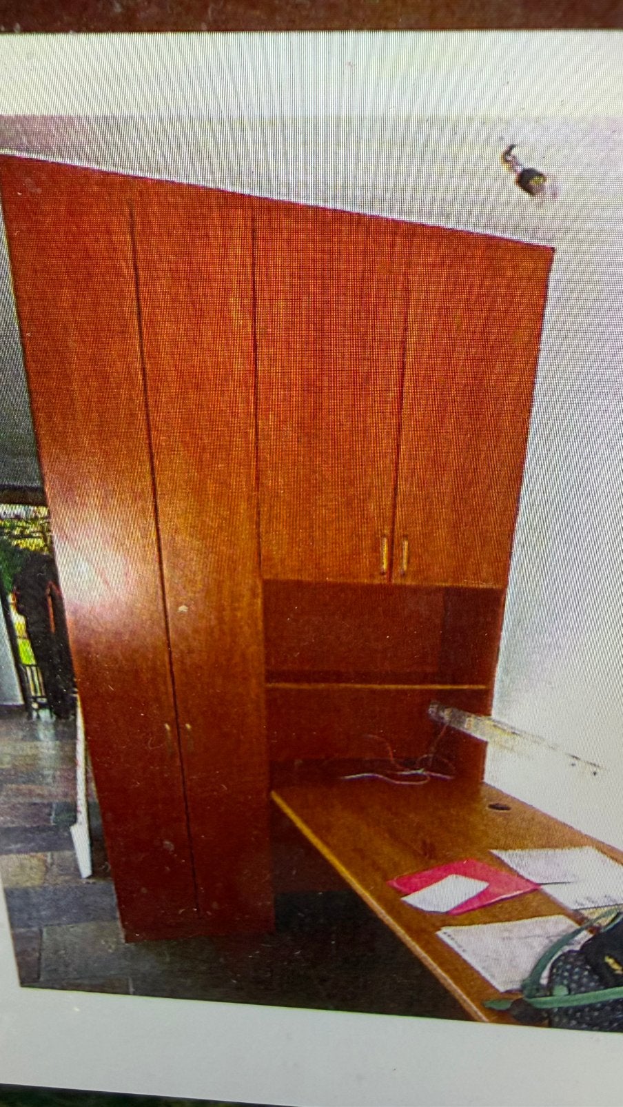 Gratis 2 Houten boekenkasten al gedemonteerd, Huis en Inrichting, Kasten | Boekenkasten, Ophalen, Gebruikt, Alle stijlen, Overige houtsoorten
