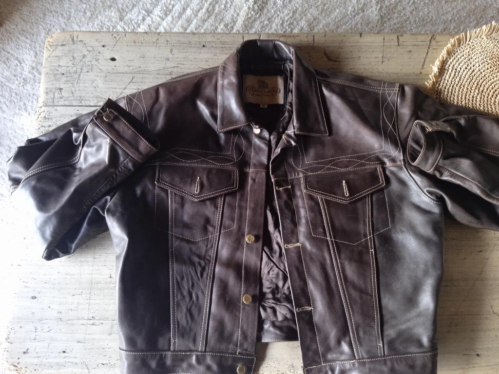 blouson cuir marron, Vêtements | Hommes, Pulls & Vestes, Brun, Enlèvement, Autres, Porté