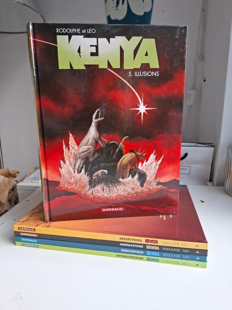 KENYA LEO TOMES 1 à 5 SERIE COMPLETE DARGAUD EO/REED, Boeken, Stripverhalen, Complete serie of reeks, Ophalen of Verzenden, Zo goed als nieuw