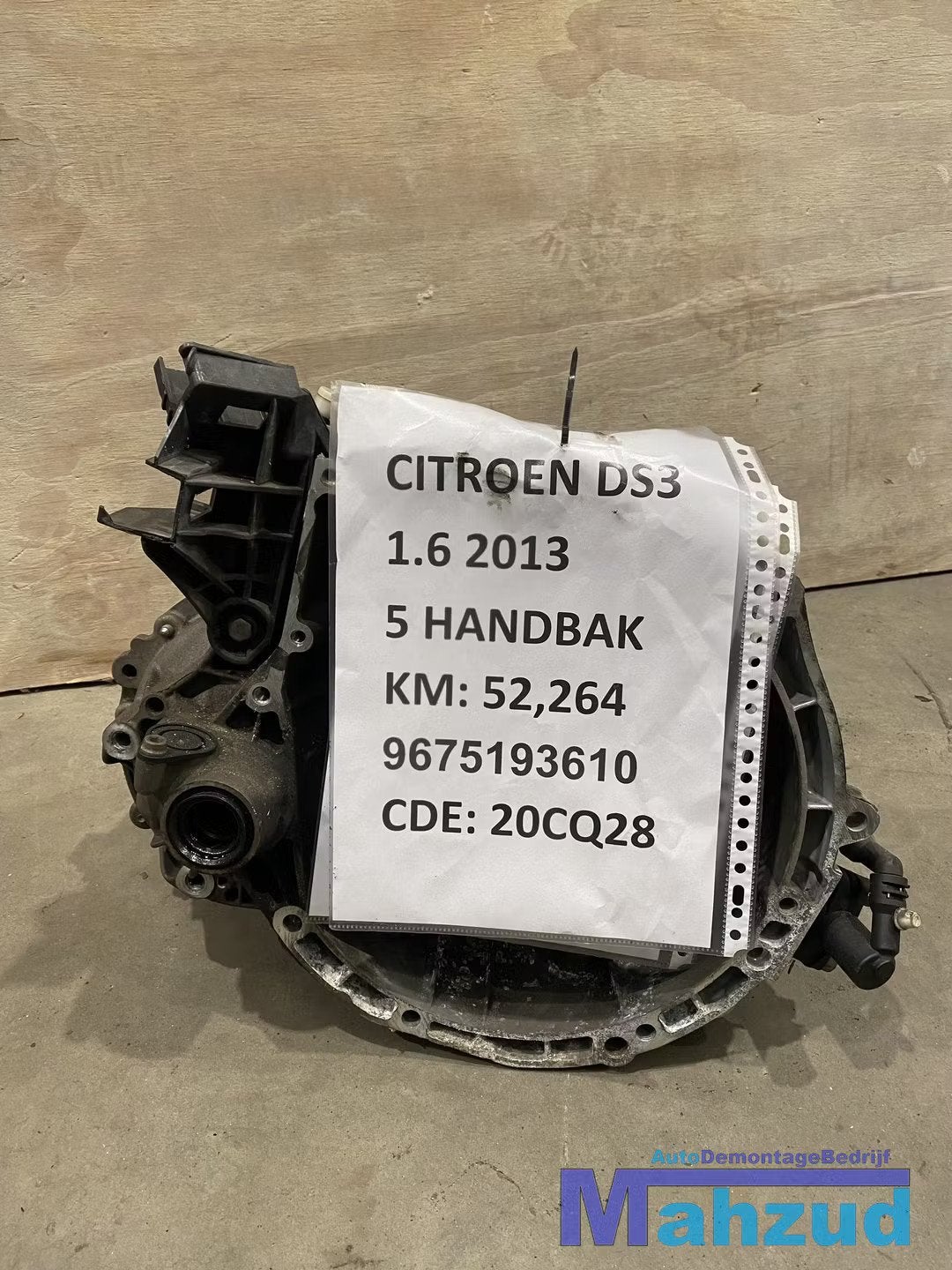 CITROEN DS3 1.6 Versnellingsbak 20CQ28, Gebruikt, Citroën, Stellantis N.V., Taurusavenue 1
2132 LS  Hoofddorp, NL