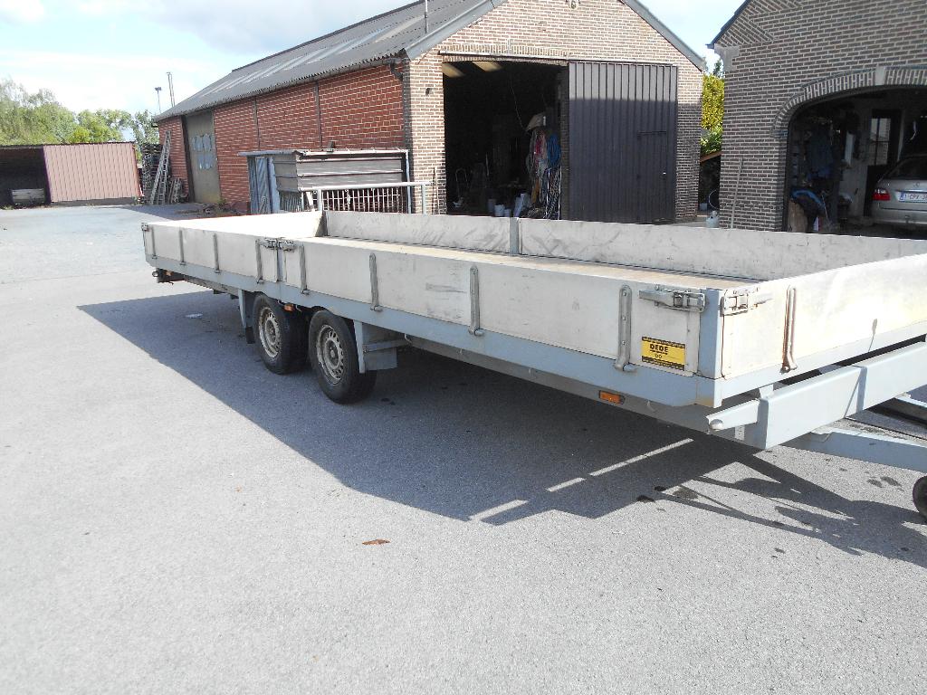 Aanhangwagen DEDE 7.00mx2.12m MTM 3500kg, Autos : Divers, Remorques, Comme neuf, Enlèvement