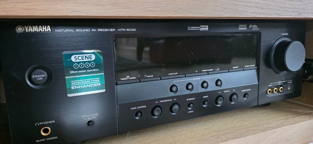 Yamaha versterker  HTR-6030, Audio, Tv en Foto, Ophalen, Yamaha, Zo goed als nieuw, 60 tot 120 watt