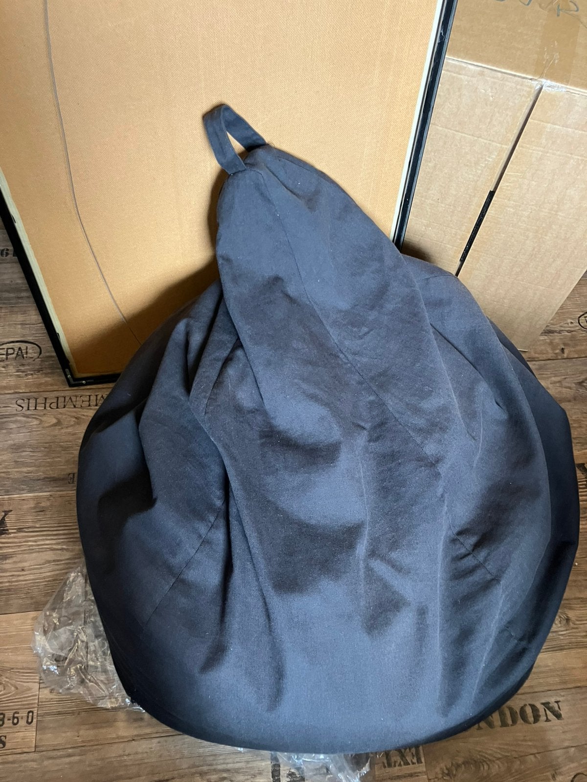 Pouf poire noir pour adulte, Enlèvement, Utilisé, Noir, Siège-poire