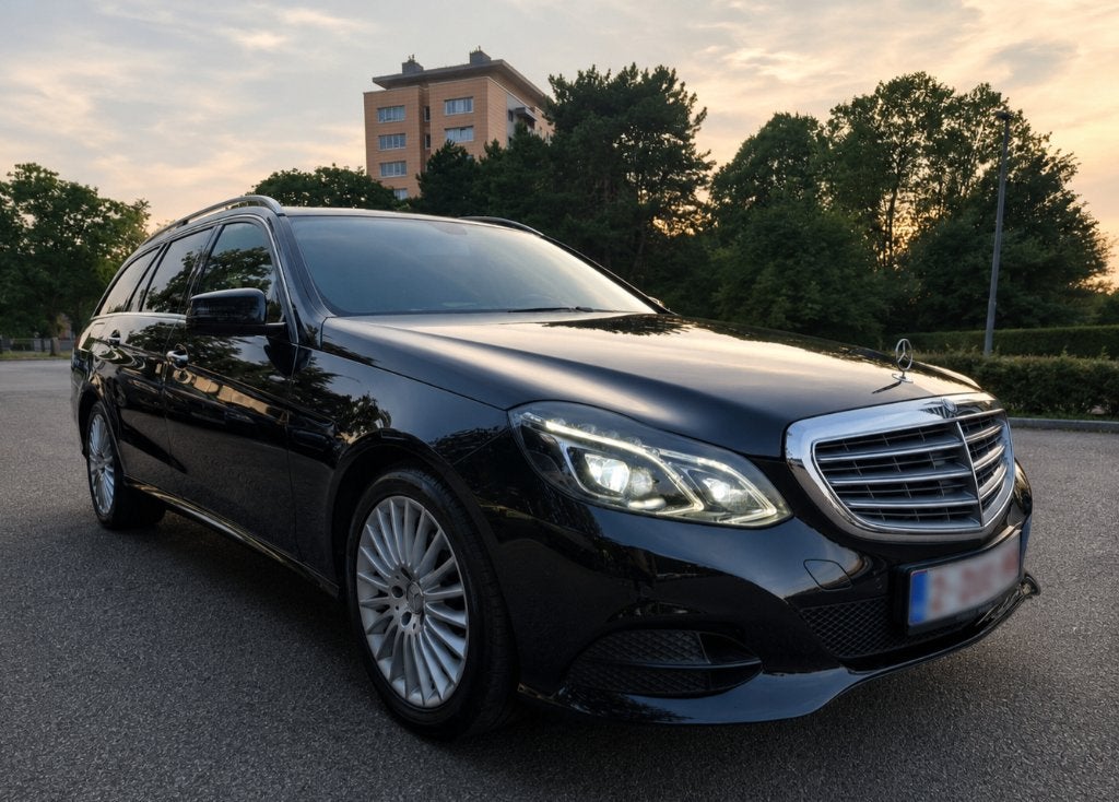 Mercedes E250 Bluetec Facelift- 4x4- Open dak - Trekhaak, Auto's, Mercedes-Benz, Automaat, Dealer onderhouden, 4 cilinders, Zwart