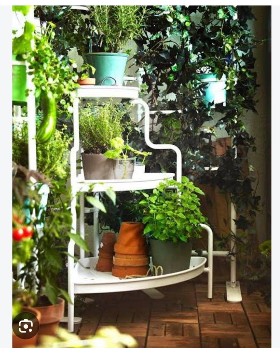 Nieuw in doos: IKEA SOCKER plantenstandaard/plantenrek witi, Ophalen, Nieuw, Binnen