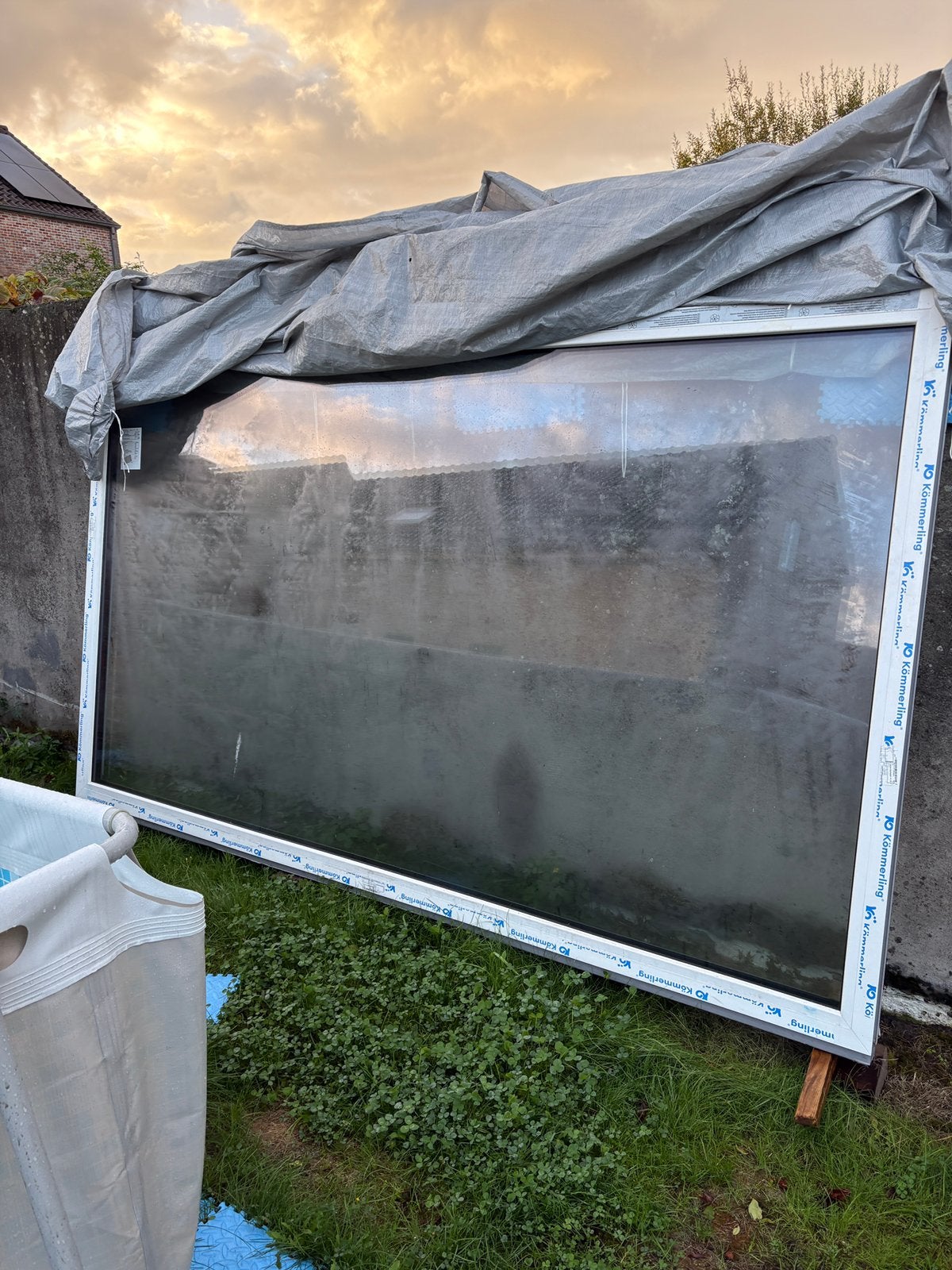 Nieuw groot PVC raam  2,8 x 1,6 m – HR+++ triple glas, Bricolage & Construction, Enlèvement, Neuf, Synthétique, Châssis de fenêtre