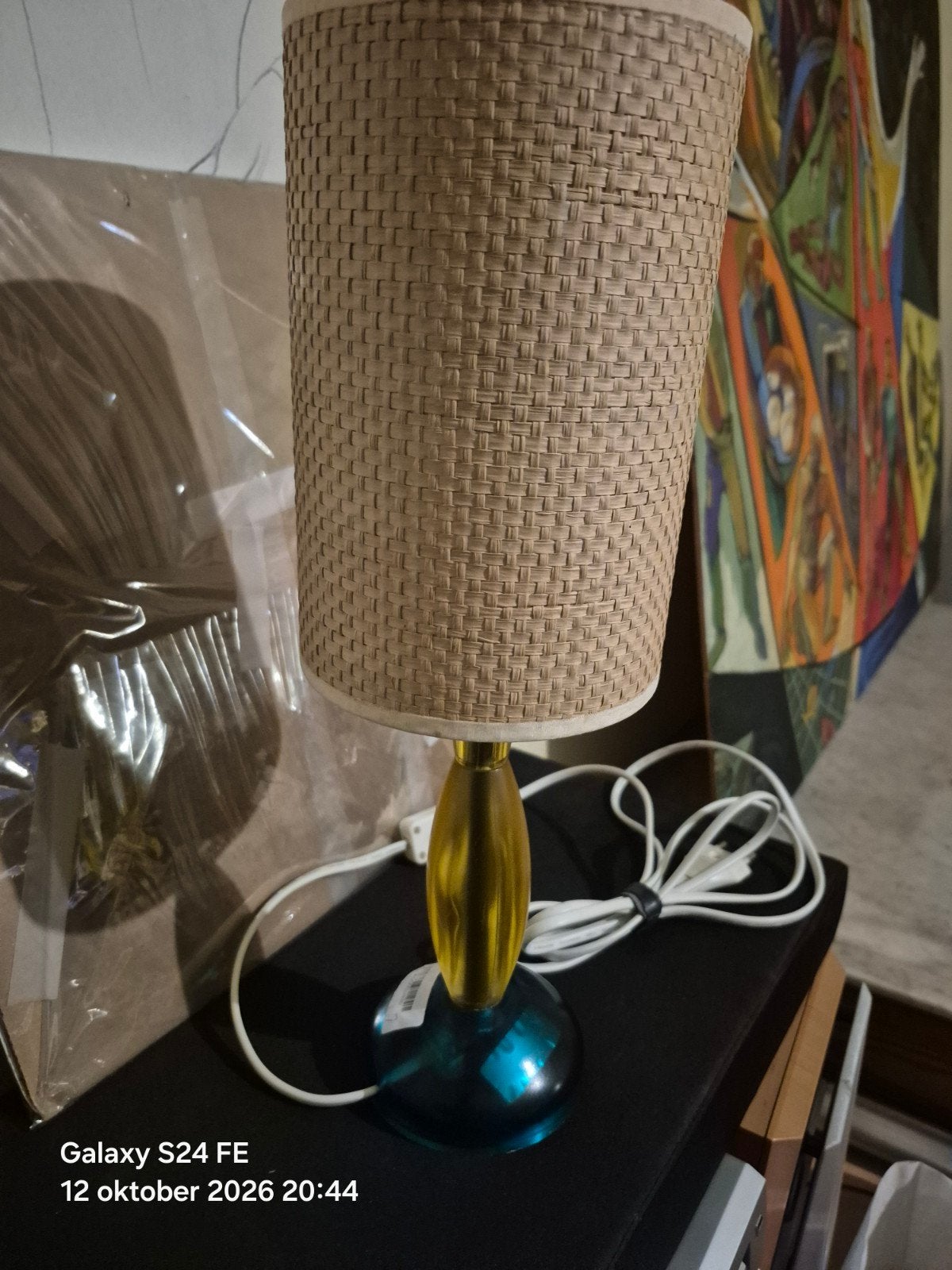 Ikea dess tafellamp, Geel, Ophalen of Verzenden, IKEA, Design