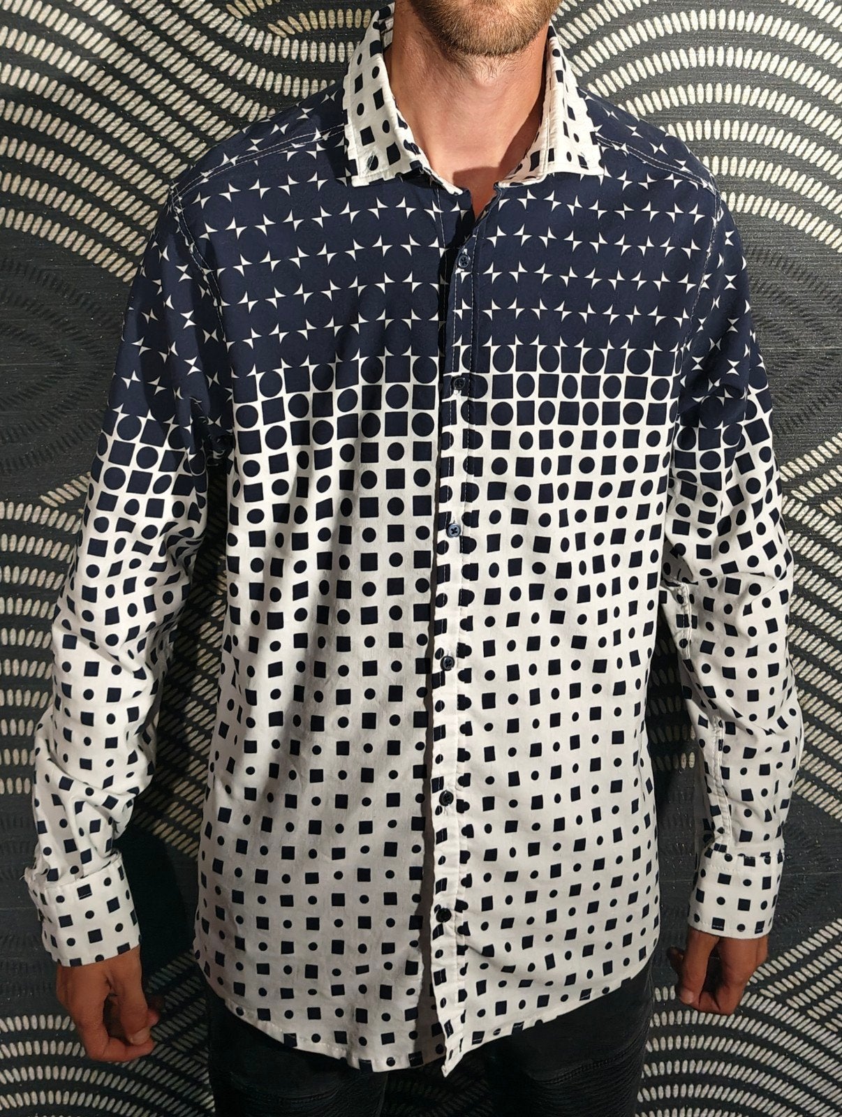 Chemise à manches longues pour homme de la marque Megaman., Enlèvement ou Envoi, Comme neuf, Bleu, Megaman
