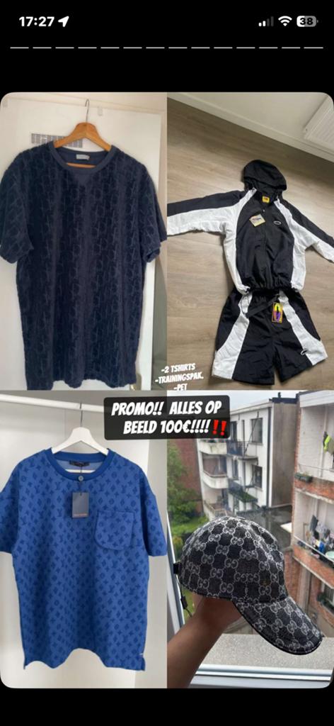 Promo LV, t-shirts Dior, Corteiz et Gucci de, Enlèvement ou Envoi, Neuf, Taille 48/50 (M)