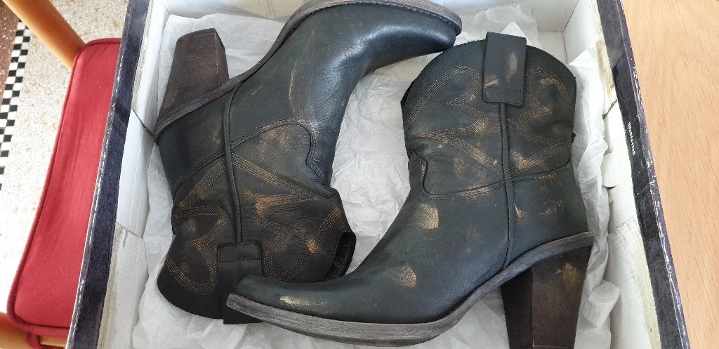 NIEUW artikel : Felmini boots - M 37, Kleding | Dames, Zwart, Lage of Enkellaarzen, Nieuw, Ophalen of Verzenden
