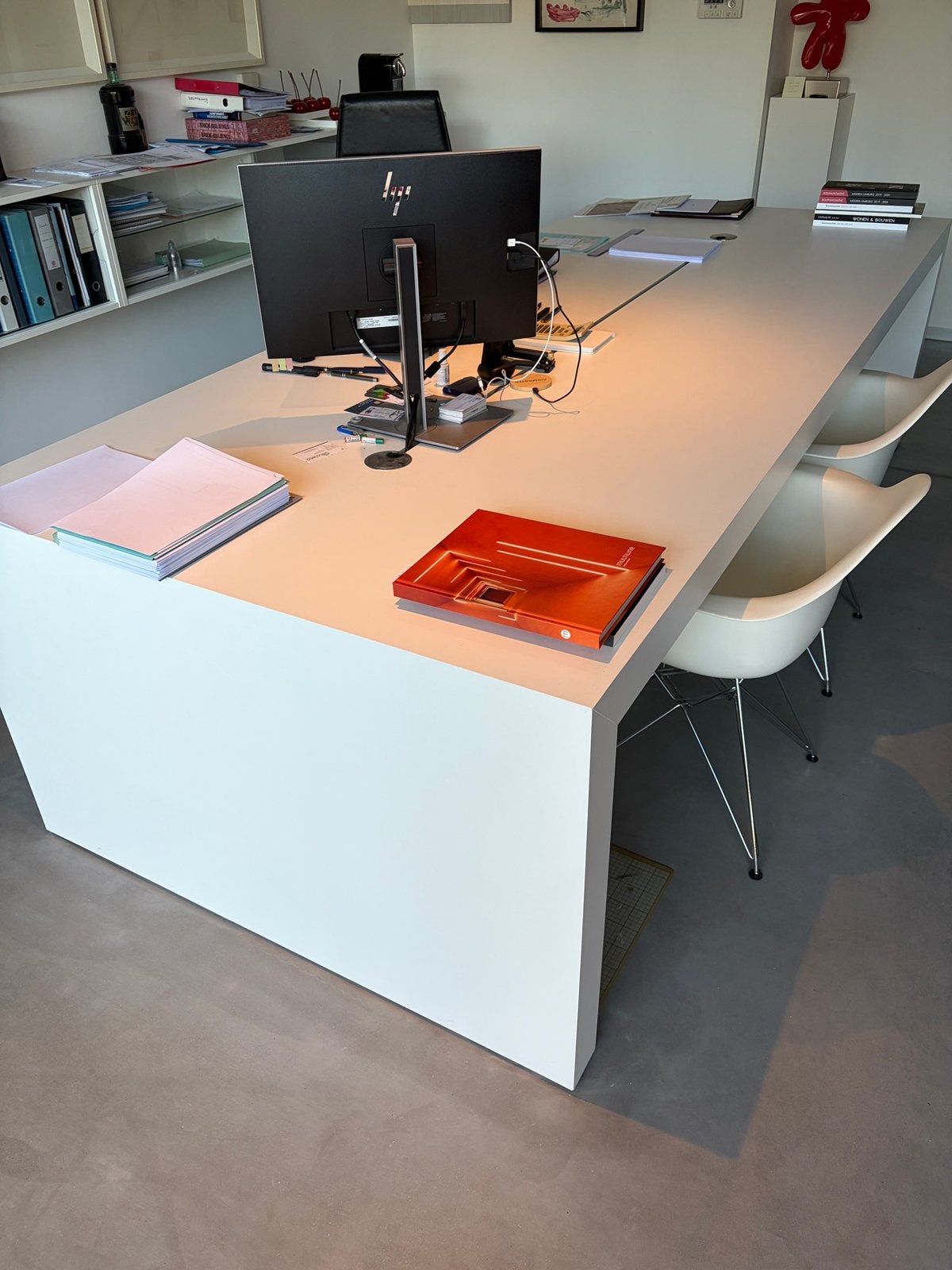 3 grote bureaus, Werkplek, Ophalen, Gebruikt, Bureau