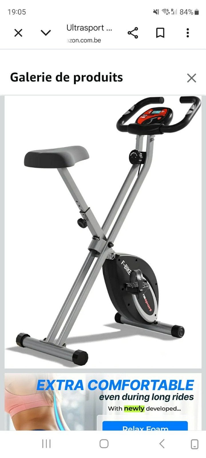 vélo d'appartement, Jambes, Aluminium, Comme neuf, Enlèvement