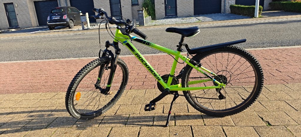Stoere Rockrider ST 500 Mountainbike – 24 inch – Neon Geel, Ophalen, Gebruikt, Heren, Overige merken