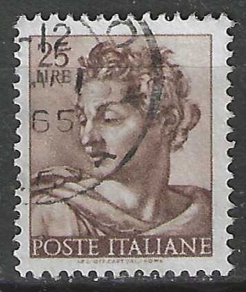 Italie 1961 - Yvert 831 - Werken van Michelangelo (ST), Verzenden, Gestempeld
